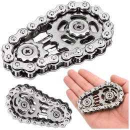 Fidget Spinner Łańcuch Zębatki Antystresowy Stal Nierdzewna
