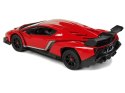 Auto Zdalnie Sterowane RC Lamborghini Veneno Z Kierownicą Czerwone 1:24