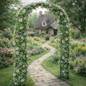 Pergola Ogrodowa Metalowa Na Rośliny Podpora Do Pnączy Łuk 240x140 cm