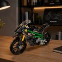 Klocki Konstrukcyjne Motocykl Wyścigowy Sportowy Czarny 656 el.