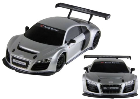 Auto R/C Zdalnie Sterowane Sportowe AUDI R8 LMS Srebrne 1:24