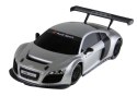 Auto R/C Zdalnie Sterowane Sportowe AUDI R8 LMS Srebrne 1:24