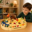 Interaktywny Tor Zręcznościowy Manualny Z Dinozaurami 8 Wyzwań Pojazdy