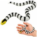 Wąż Gumowy Figurka Rozciągliwa Realistyczna Czarno-Biały 33 cm