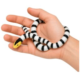 Wąż Gumowy Figurka Rozciągliwa Realistyczna Czarno-Biały 33 cm