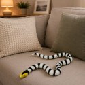 Wąż Gumowy Figurka Rozciągliwa Realistyczna Czarno-Biały 33 cm