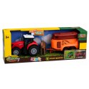 Traktor z Przyczepą Do Transportu Konia Figurka Światła Dźwięki 3 el.