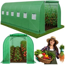 Tunel Ogrodowy Foliowy Szklarnia Na Warzywa PRO Stelaż 25MM 10x4x2M 40M²