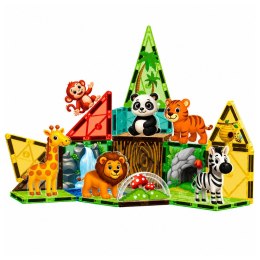 Klocki Magnetyczne Konstrukcyjne Dzikie Zwierzęta Dżungla ZOO 27 el.