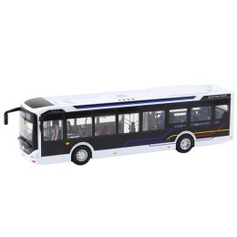 Autobus Metalowy Miejski Światła Dźwięk 1:42 Biały