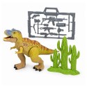 Baza Badawcza Park Dinozaurów Brama Helikopter Quad Figurki Odkrywca