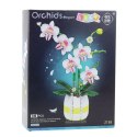 Klocki Konstrukcyjne Orchidea Storczyk W Doniczce Różowo-Biała 616 el.