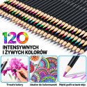 Zestaw Kredek Ołówkowych w Piórniku 2 Szkicowniki Etui 120 szt.