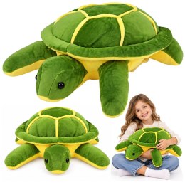 Duży Pluszowy Żółw Maskotka Przytulanka Miękki Żółto-Zielony 65cm
