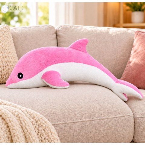 Maskotka Pluszowy Delfin Różowy 70 cm
