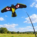 Odstraszacz Ptaków Latawiec Drapieżnik Jastrząb Czarny 120 cm Maszt 4M