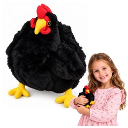 Pluszowa Kura Maskotka Przytulanka Miękka Puszysta Czarna 20 cm