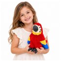 Pluszowa Papuga Ara Maskotka Miękka Przytulanka Czerwona 25 cm