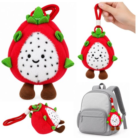 Pluszowy Brelok Smoczy Owoc Pitaya Maskotka Z Karabińczykiem 12 cm