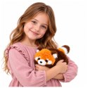 Mała Pluszowa Panda Czerwona Przytulanka Maskotka Rudawo-Brązowa 16 cm