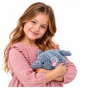 Mały Pluszowy Słonik Czerwona Przytulanka Maskotka Zwierzątko Szary 16 cm