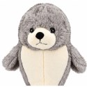 Pluszowa Foka Przytulanka Maskotka Foczka Biało-Szara 30 cm