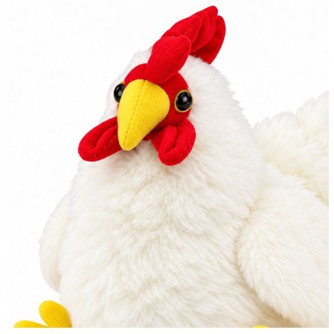 Pluszowa Kura Maskotka Przytulanka Miękka Puszysta Biała 20 cm