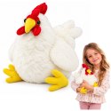 Pluszowa Kura Maskotka Przytulanka Miękka Puszysta Biała 30 cm