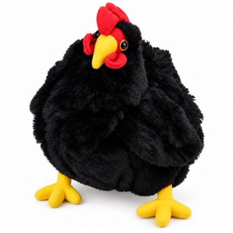 Pluszowa Kura Maskotka Przytulanka Miękka Puszysta Czarna 20 cm