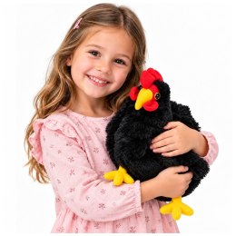 Pluszowa Kura Maskotka Przytulanka Miękka Puszysta Czarna 30 cm