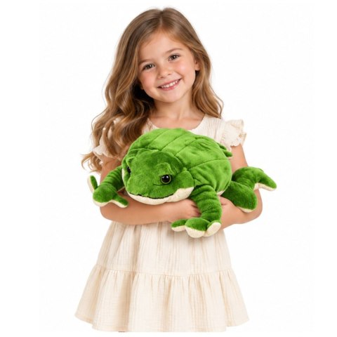 Pluszowa Żabka Maskotka Przytulanka Miękka Żaba Obciążeniowa Zielona 58 cm