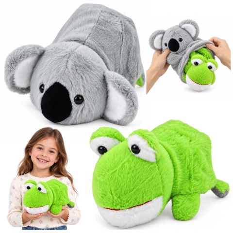 Pluszowy Koala Żaba 2w1 Dwustronna Maskotka Przytulanka 25cm