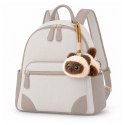 Pluszowy Kotek Maskotka Brelok Do Plecaka Torby Kremowy Brązowy 12cm