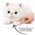 Pluszowy Kotek Maskotka Przytulanka Z Dźwiękami Miauczenia Biały 40cm