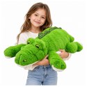 Pluszowy Krokodyl Maskotka Przytulanka Obciążeniowe Łapki Zielony 75 cm