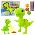 Projektor Dinozaur T-Rex Do Rysowania Malowania 18 Obrazków Pisaki 2w1