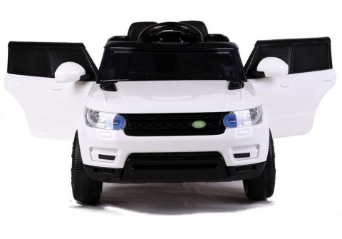 Auto na Akumulator HL1638 Dla Dzieci Światła LED MP3 Pilot Biały