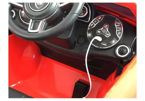 Auto Pojazd Na Akumulator HL1538 Pilot Światła LED MP3 Czerwone