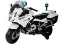 Motor na Akumulator BMW R1200 Policja Światła LED Dźwięki Biały