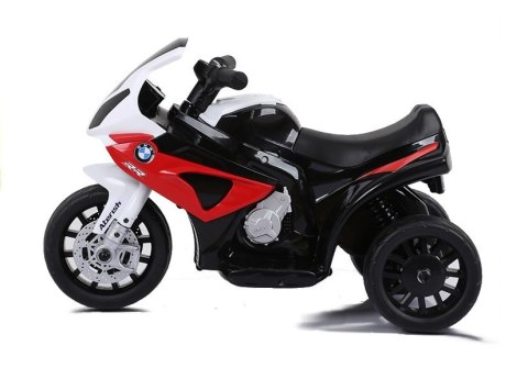 Motor Na Akumulator BMW S1000RR Trójkołowy Dla Dzieci Światła LED Czerwony