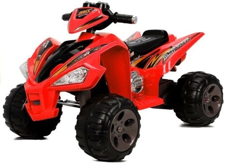 Quad Pojazd Na Akumulator Dla Dziecka Terenowy Światła LED MP3 Czerwony