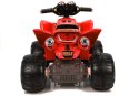 Quad Pojazd Na Akumulator Dla Dziecka Terenowy Światła LED MP3 Czerwony