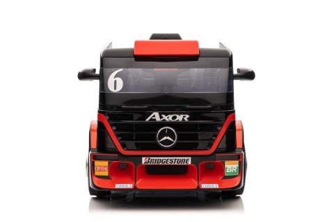 Auto Na Akumulator Mercedes + Naczepa XMX622B Światła LED Czerwony LCD