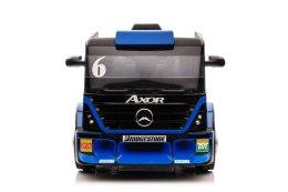 Auto Na Akumulator Ciężarówka Mercedes + Naczepa XMX622B Granatowy LCD