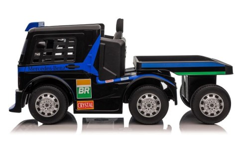 Auto Na Akumulator Ciężarówka Mercedes + Naczepa XMX622B Granatowy LCD