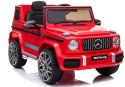 Auto na Akumulator Mercedes G63 AMG Dla Dzieci Światła LED MP3 Czerwony
