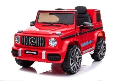 Auto na Akumulator Mercedes G63 AMG Dla Dzieci Światła LED MP3 Czerwony