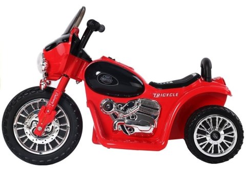 Motor na Akumulator Trójkołowy JT568 Policja Dla Dzieci LED Czerwony