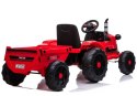 Traktor na Akumulator z Przyczepą CH9959 Światła LED Pilot Radio Czerwony