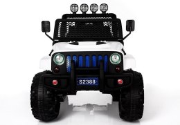 Auto na Akumulator S2388 Pilot Światła LED Radio Jeep Biały 4x45W